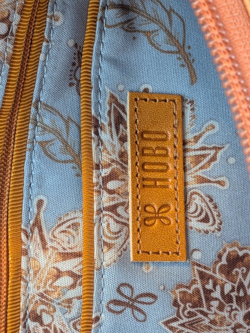 Bag | HOBO Vida Vintage Leather Wristlet Clutch Wallet Organizer Orange Sunset - Picture 6 of 9